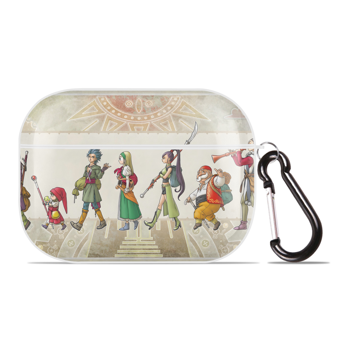 （画像用） ドラゴンクエスト Doragon Kuesuto Dragon Quest 【AirPods Pro用】ハードシェル保護ケース 耐衝撃・防指紋・カラビナ付き商品仕様