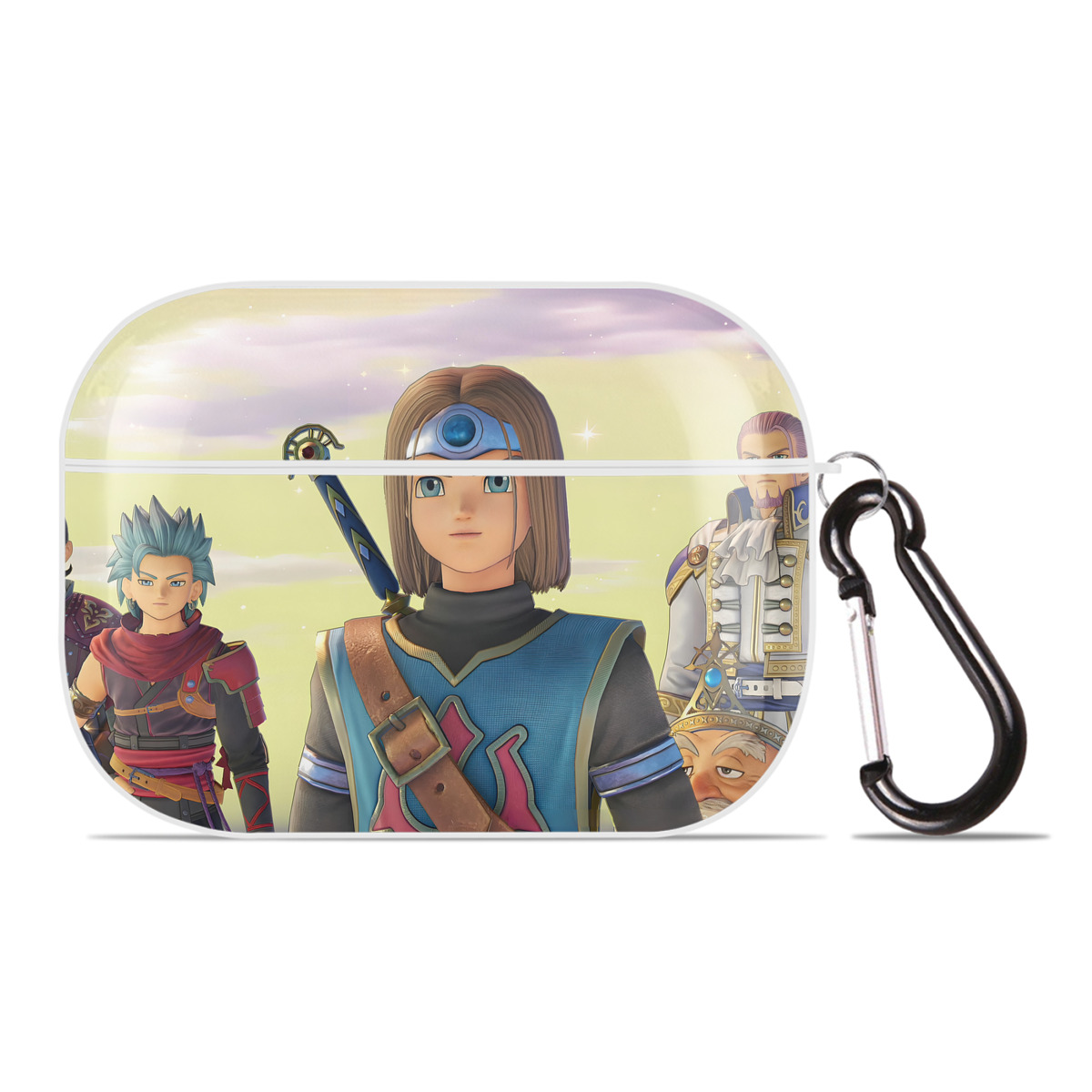 （画像用） ドラゴンクエスト Doragon Kuesuto Dragon Quest 【AirPods Pro用】ハードシェル保護ケース 耐衝撃・防指紋・カラビナ付き商品仕様