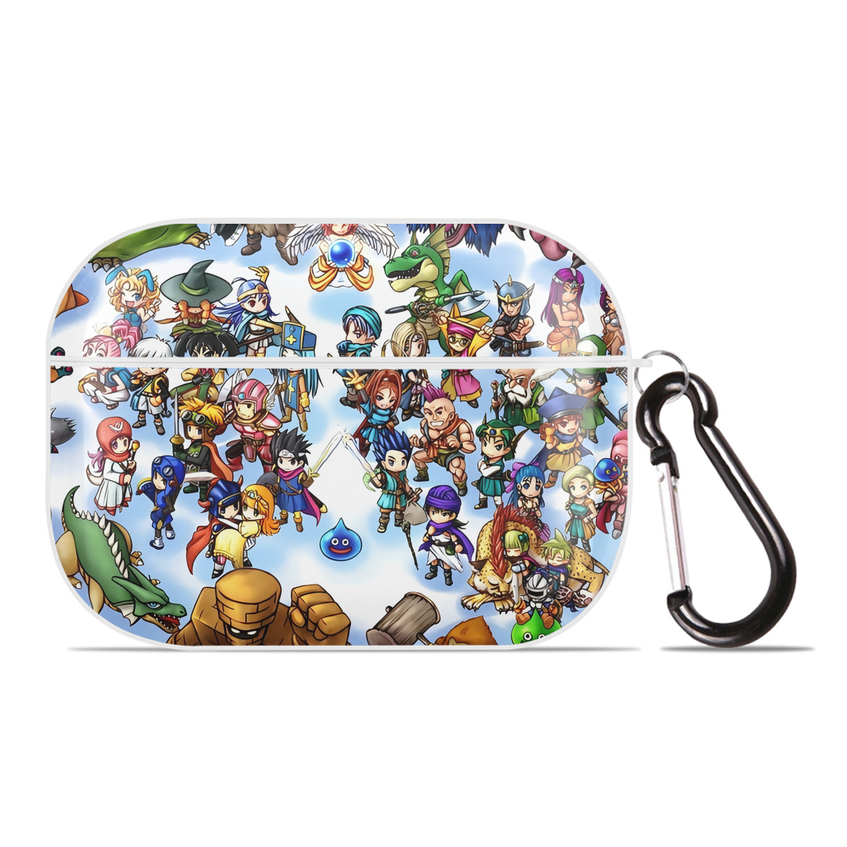 （画像用） ドラゴンクエスト Doragon Kuesuto Dragon Quest 【AirPods Pro用】ハードシェル保護ケース 耐衝撃・防指紋・カラビナ付き商品仕様