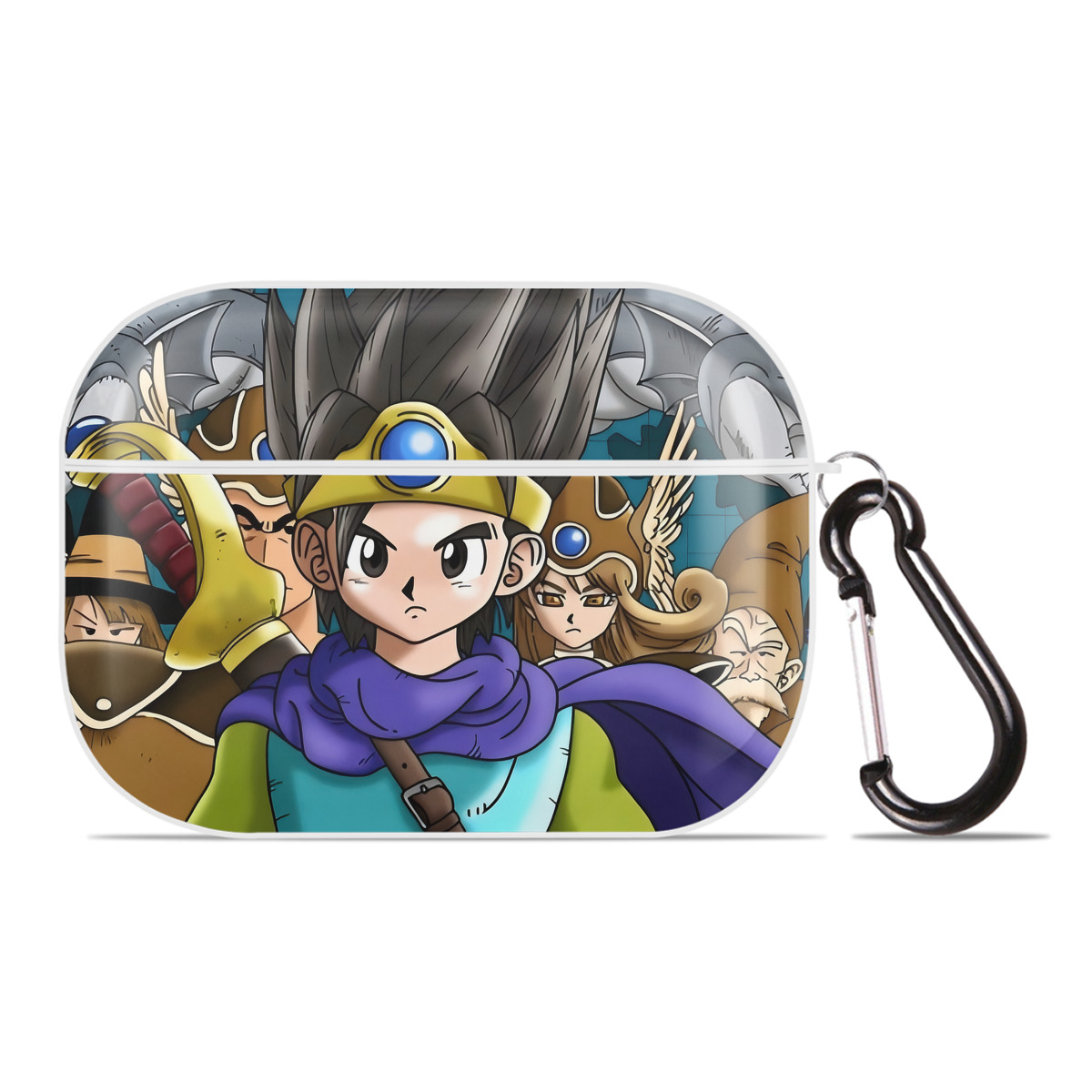 （画像用） ドラゴンクエスト Doragon Kuesuto Dragon Quest 【AirPods Pro用】ハードシェル保護ケース 耐衝撃・防指紋・カラビナ付き商品仕様