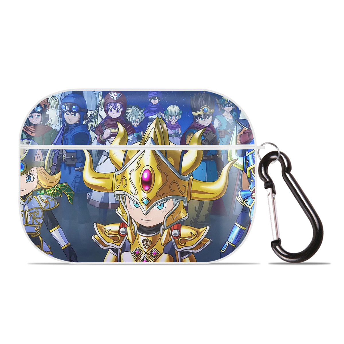 （画像用） ドラゴンクエスト Doragon Kuesuto Dragon Quest 【AirPods Pro用】ハードシェル保護ケース 耐衝撃・防指紋・カラビナ付き商品仕様