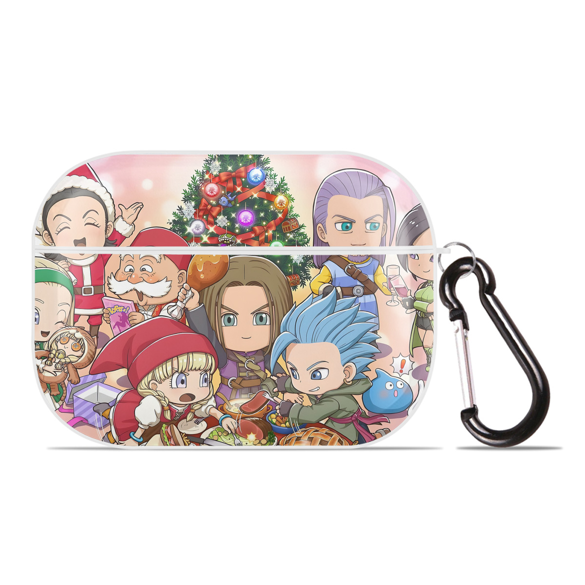 （画像用） ドラゴンクエスト Doragon Kuesuto Dragon Quest 【AirPods Pro用】ハードシェル保護ケース 耐衝撃・防指紋・カラビナ付き商品仕様
