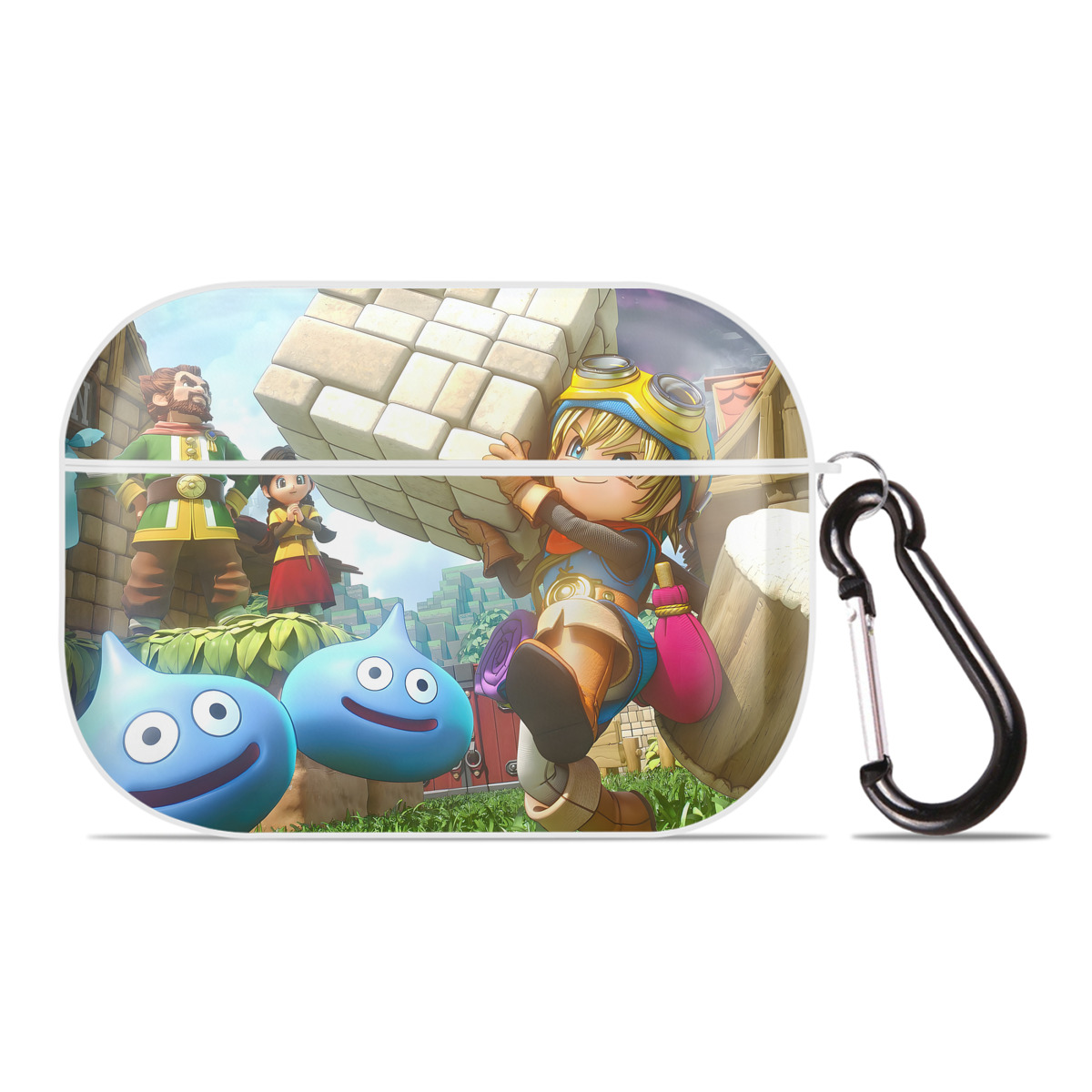 （画像用） ドラゴンクエスト Doragon Kuesuto Dragon Quest 【AirPods Pro用】ハードシェル保護ケース 耐衝撃・防指紋・カラビナ付き商品仕様