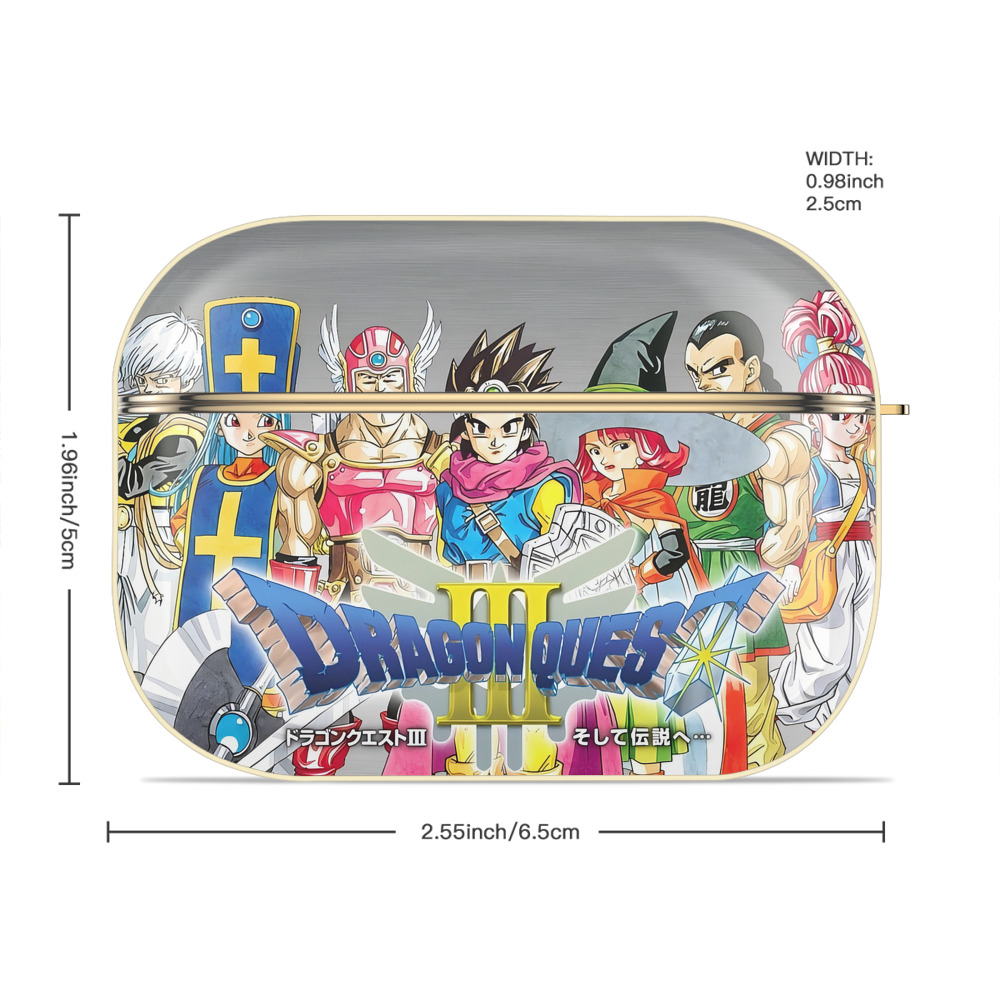 ドラゴンクエスト Doragon Kuesuto Dragon Quest 【AirPods Pro用】ハードシェル保護ケース｜耐衝撃・防指紋・カラビナ付き商品仕様