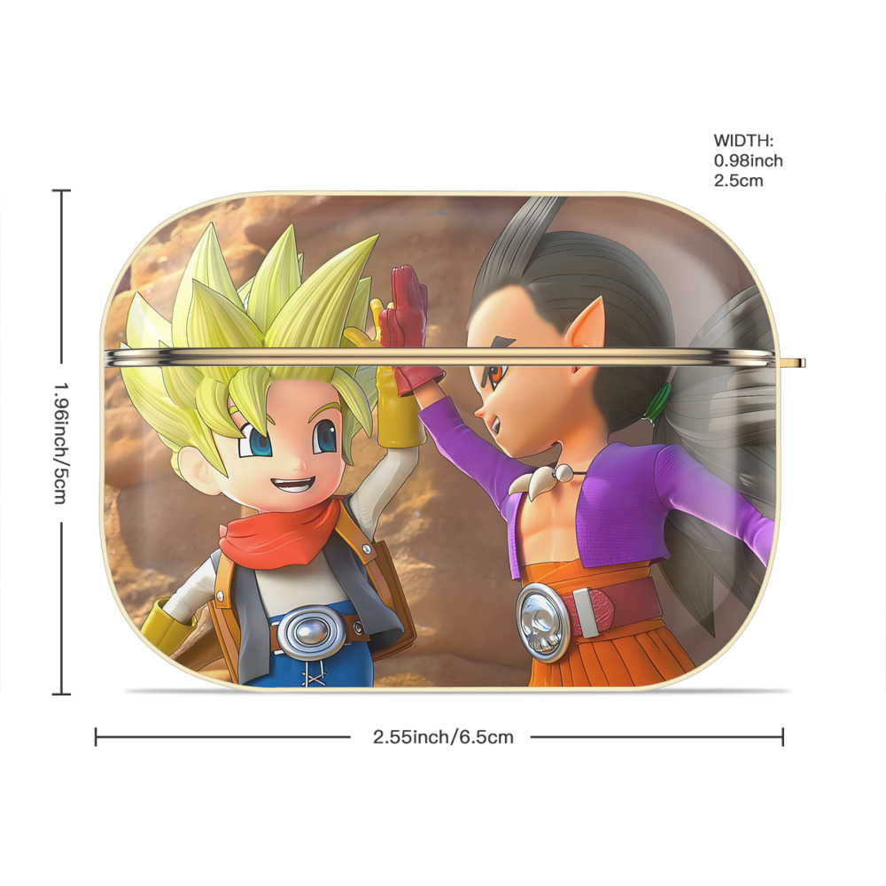 ドラゴンクエスト Doragon Kuesuto Dragon Quest 【AirPods Pro用】ハードシェル保護ケース｜耐衝撃・防指紋・カラビナ付き商品仕様