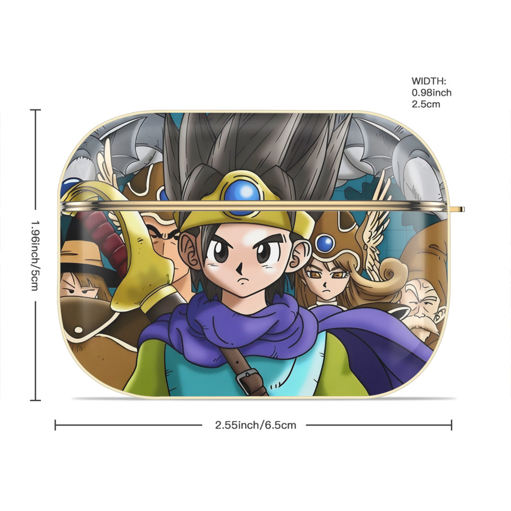 ドラゴンクエスト Doragon Kuesuto Dragon Quest 【AirPods Pro用】ハードシェル保護ケース｜耐衝撃・防指紋・カラビナ付き商品仕様