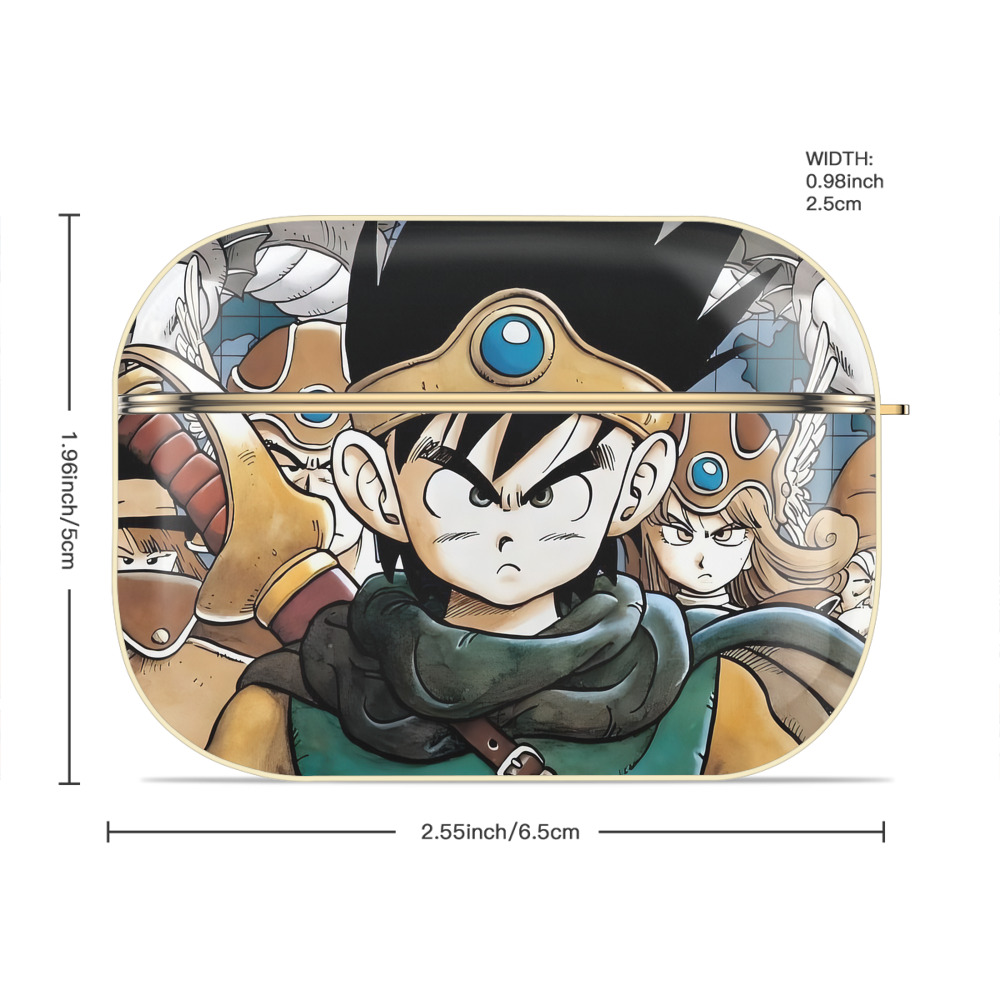 ドラゴンクエスト Doragon Kuesuto Dragon Quest 【AirPods Pro用】ハードシェル保護ケース｜耐衝撃・防指紋・カラビナ付き商品仕様