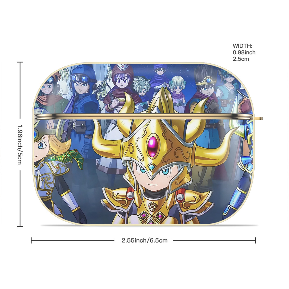 ドラゴンクエスト Doragon Kuesuto Dragon Quest 【AirPods Pro用】ハードシェル保護ケース｜耐衝撃・防指紋・カラビナ付き商品仕様