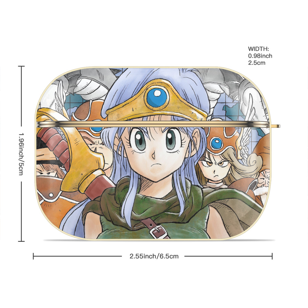 ドラゴンクエスト Doragon Kuesuto Dragon Quest 【AirPods Pro用】ハードシェル保護ケース｜耐衝撃・防指紋・カラビナ付き商品仕様