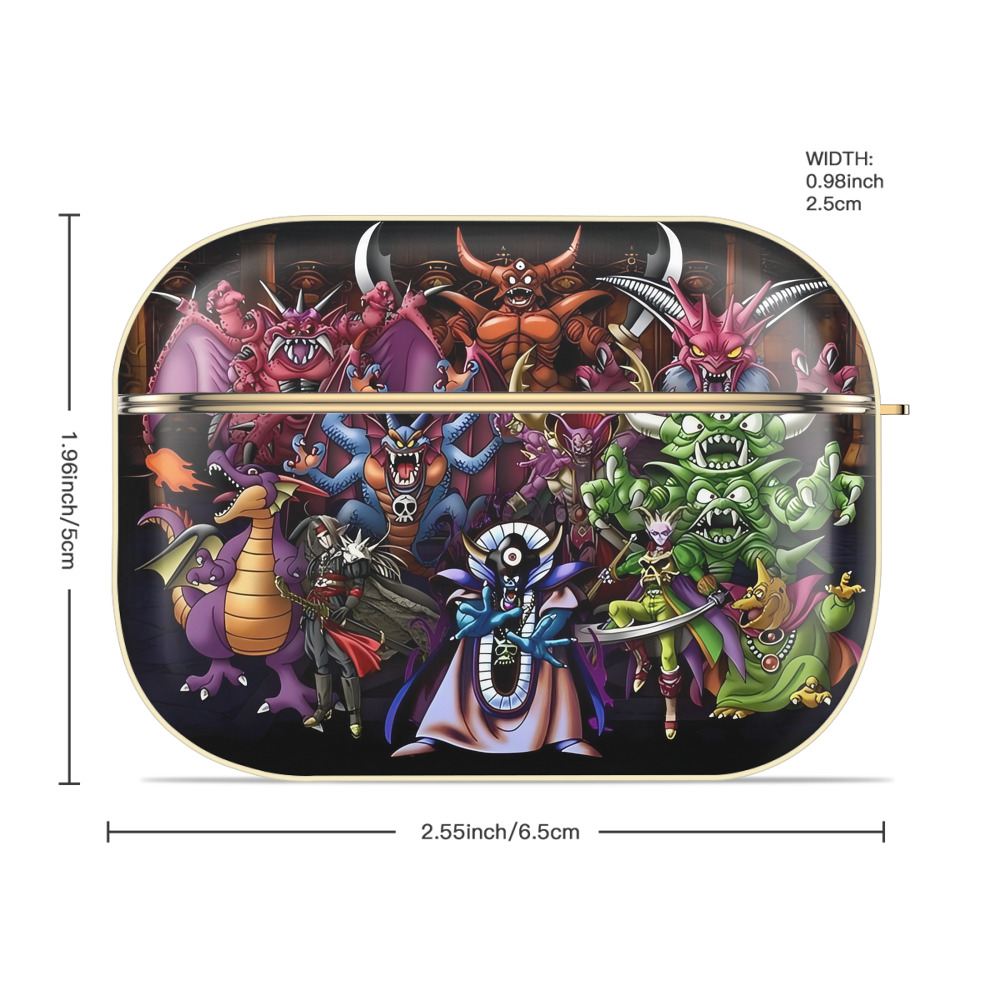 ドラゴンクエスト Doragon Kuesuto Dragon Quest 【AirPods Pro用】ハードシェル保護ケース｜耐衝撃・防指紋・カラビナ付き商品仕様
