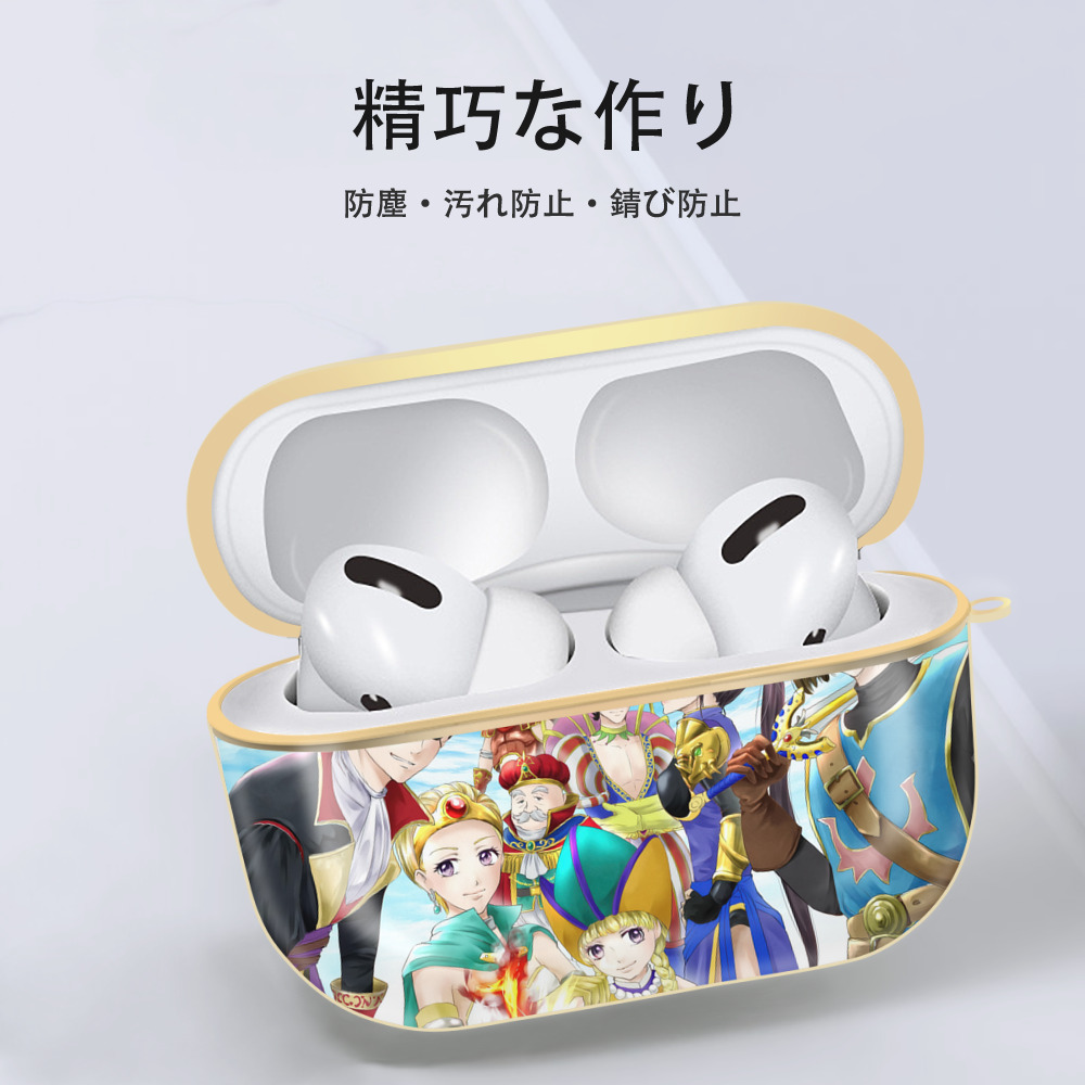 ドラゴンクエスト Doragon Kuesuto Dragon Quest 【AirPods Pro用】ハードシェル保護ケース｜耐衝撃・防指紋・カラビナ付き商品仕様