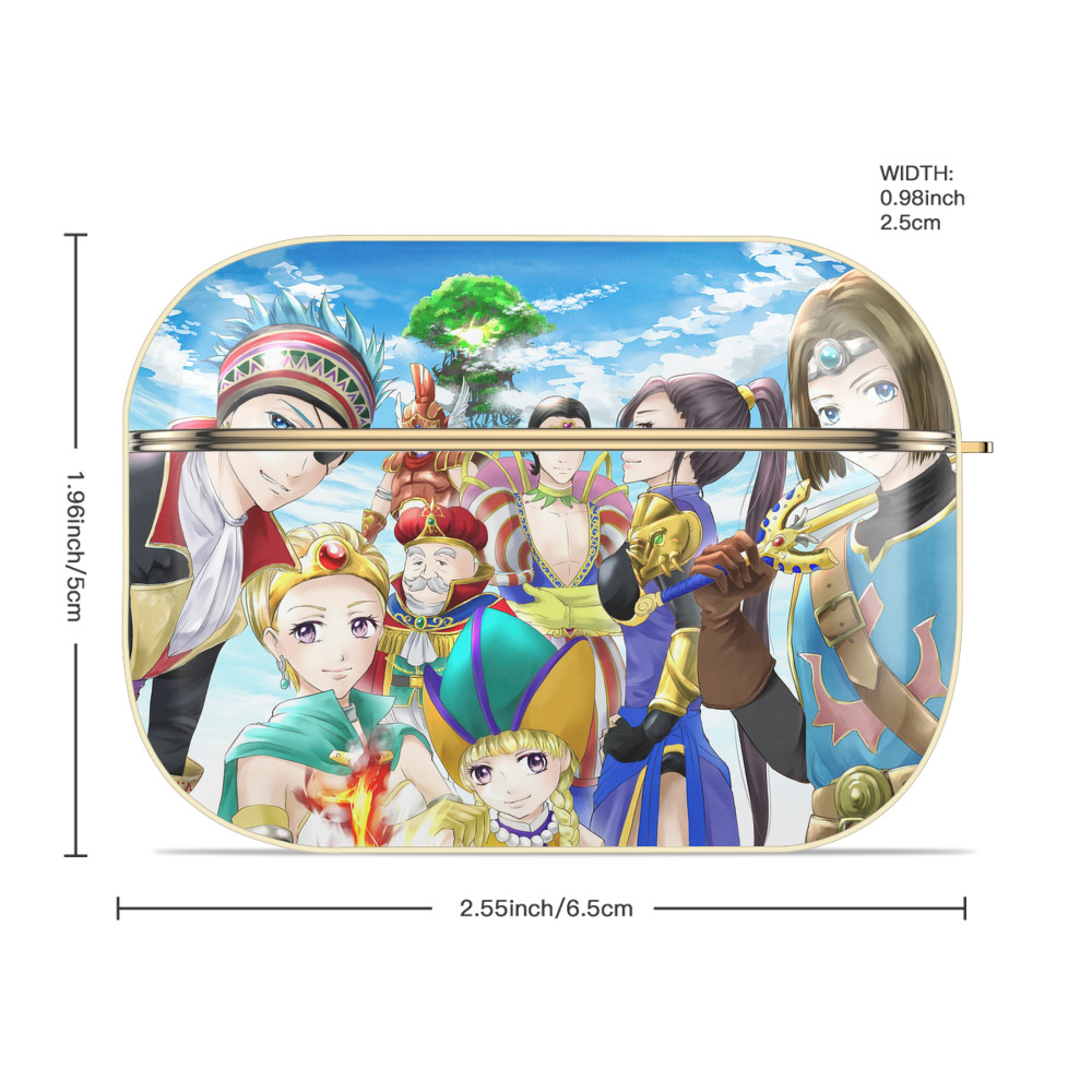 ドラゴンクエスト Doragon Kuesuto Dragon Quest 【AirPods Pro用】ハードシェル保護ケース｜耐衝撃・防指紋・カラビナ付き商品仕様