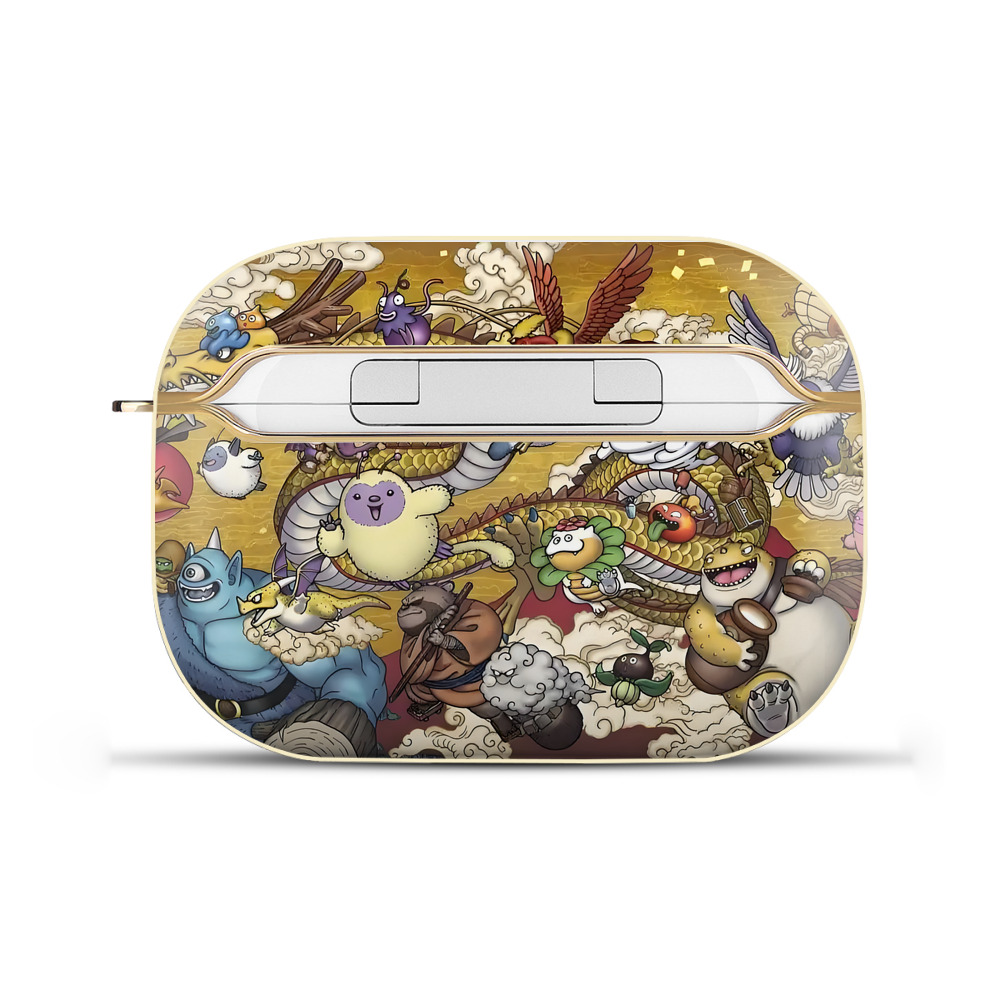 （画像用） ドラゴンクエスト Doragon Kuesuto Dragon Quest 【AirPods Pro用】ハードシェル保護ケース｜耐衝撃・防指紋・カラビナ付き商品仕様