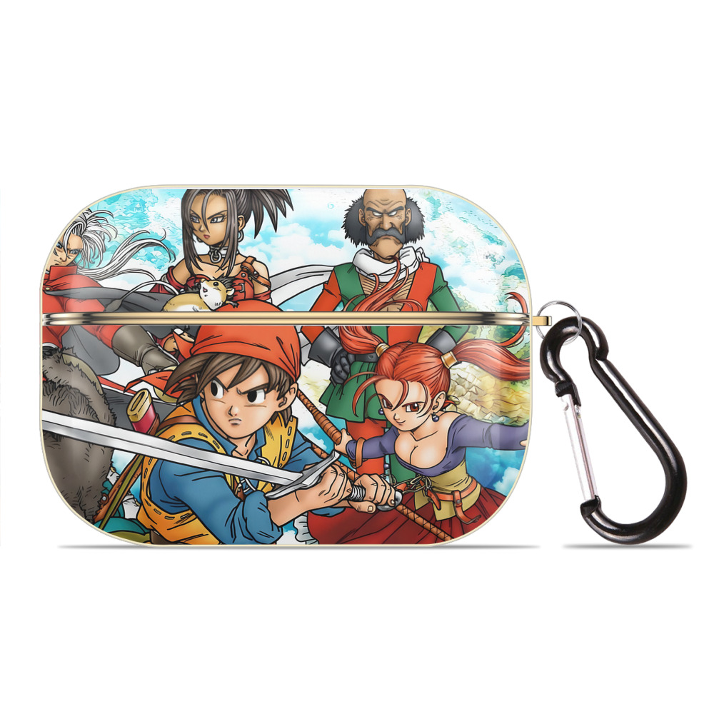 （画像用） ドラゴンクエスト Doragon Kuesuto Dragon Quest 【AirPods Pro用】ハードシェル保護ケース｜耐衝撃・防指紋・カラビナ付き商品仕様