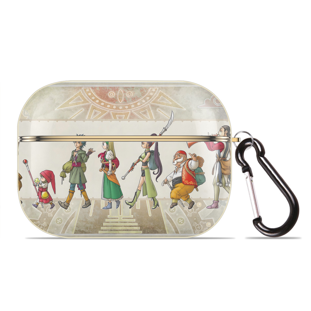 （画像用） ドラゴンクエスト Doragon Kuesuto Dragon Quest 【AirPods Pro用】ハードシェル保護ケース｜耐衝撃・防指紋・カラビナ付き商品仕様