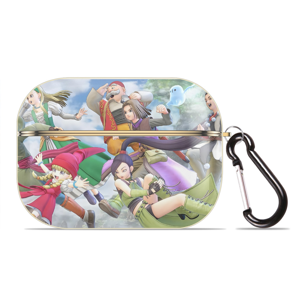（画像用） ドラゴンクエスト Doragon Kuesuto Dragon Quest 【AirPods Pro用】ハードシェル保護ケース｜耐衝撃・防指紋・カラビナ付き商品仕様
