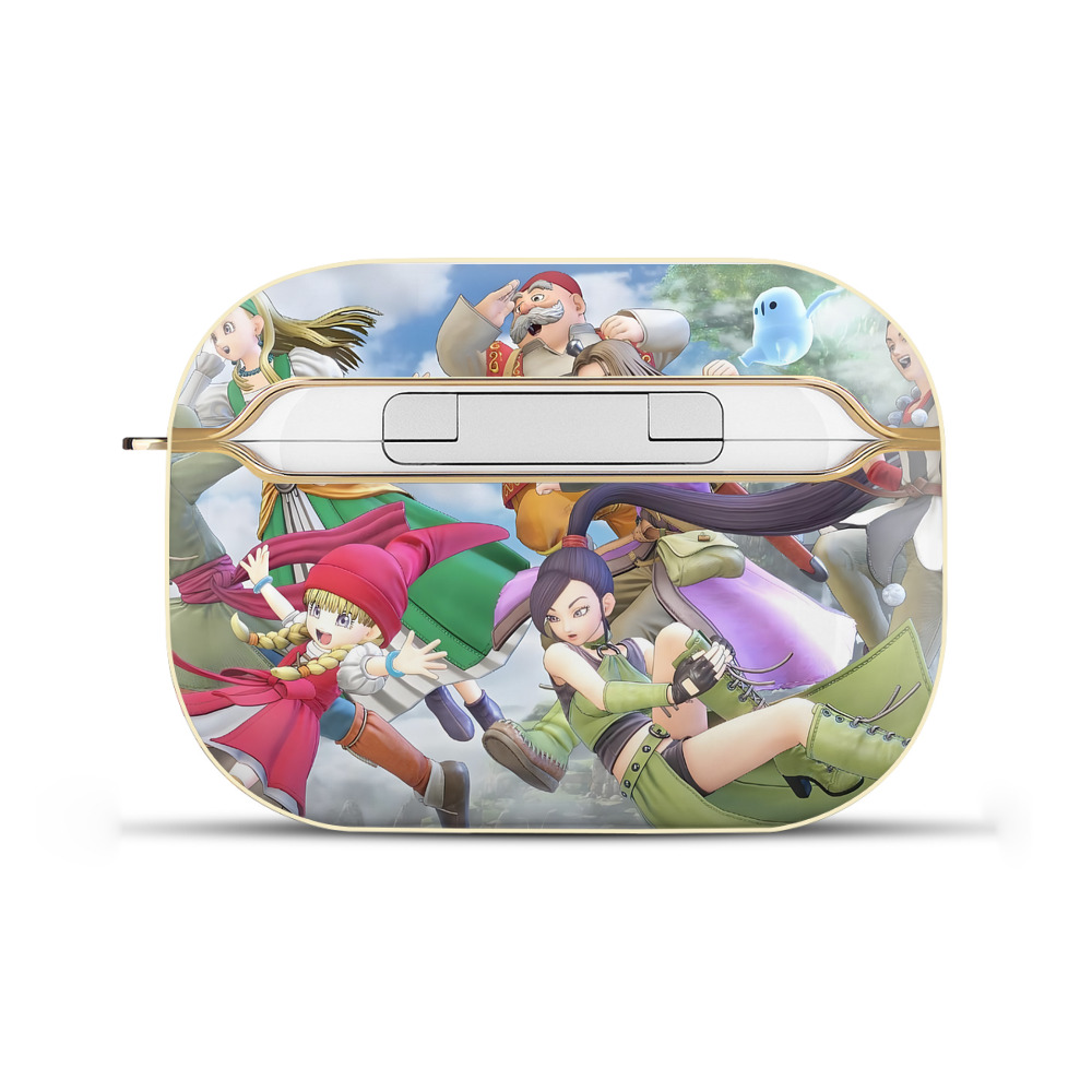 （画像用） ドラゴンクエスト Doragon Kuesuto Dragon Quest 【AirPods Pro用】ハードシェル保護ケース｜耐衝撃・防指紋・カラビナ付き商品仕様