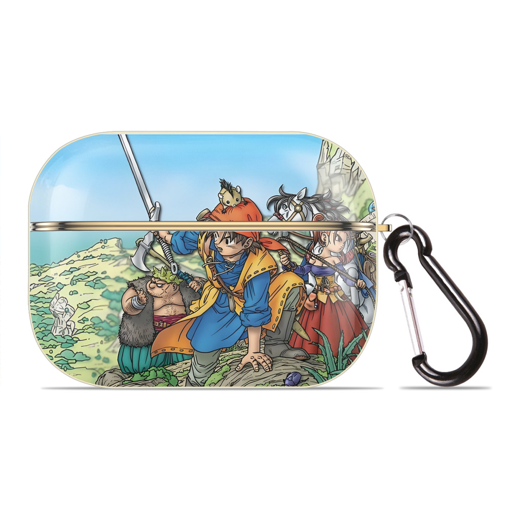 （画像用） ドラゴンクエスト Doragon Kuesuto Dragon Quest 【AirPods Pro用】ハードシェル保護ケース｜耐衝撃・防指紋・カラビナ付き商品仕様