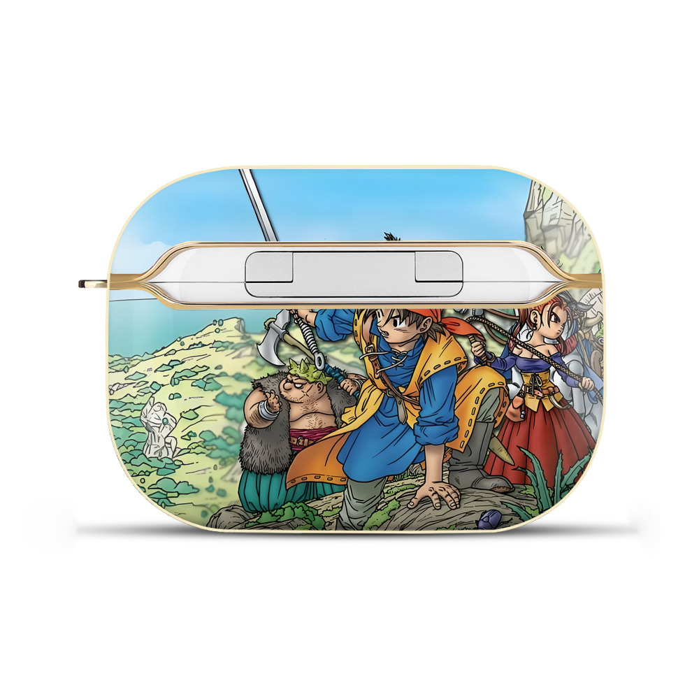（画像用） ドラゴンクエスト Doragon Kuesuto Dragon Quest 【AirPods Pro用】ハードシェル保護ケース｜耐衝撃・防指紋・カラビナ付き商品仕様