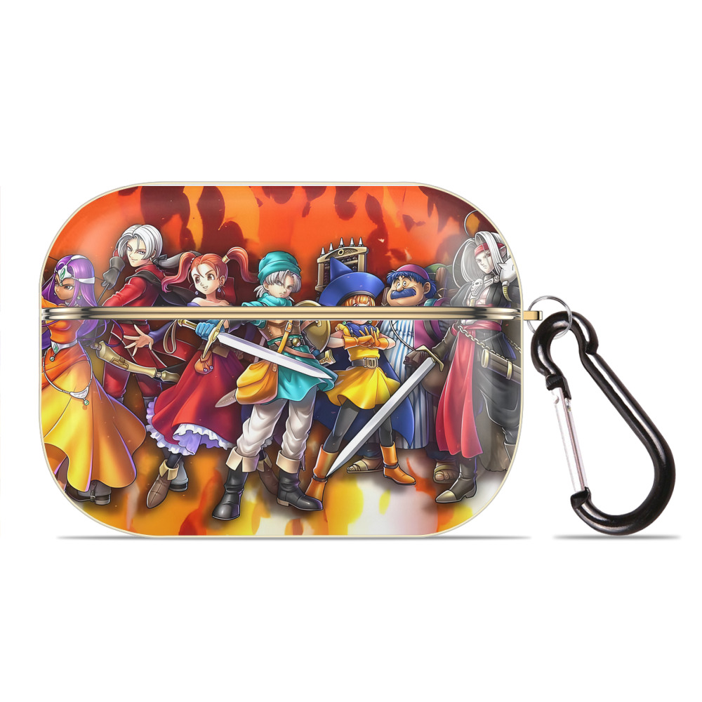 （画像用） ドラゴンクエスト Doragon Kuesuto Dragon Quest 【AirPods Pro用】ハードシェル保護ケース｜耐衝撃・防指紋・カラビナ付き商品仕様
