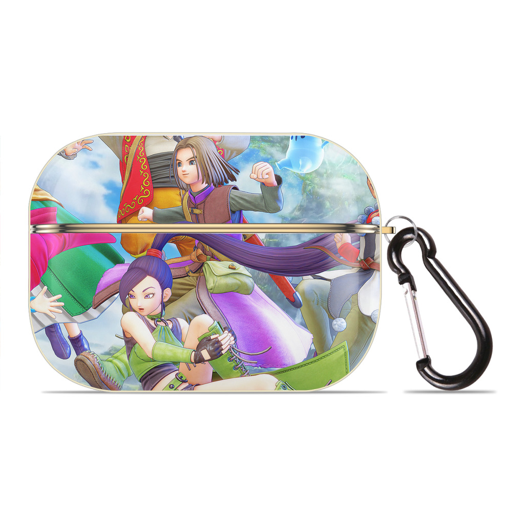 （画像用） ドラゴンクエスト Doragon Kuesuto Dragon Quest 【AirPods Pro用】ハードシェル保護ケース｜耐衝撃・防指紋・カラビナ付き商品仕様