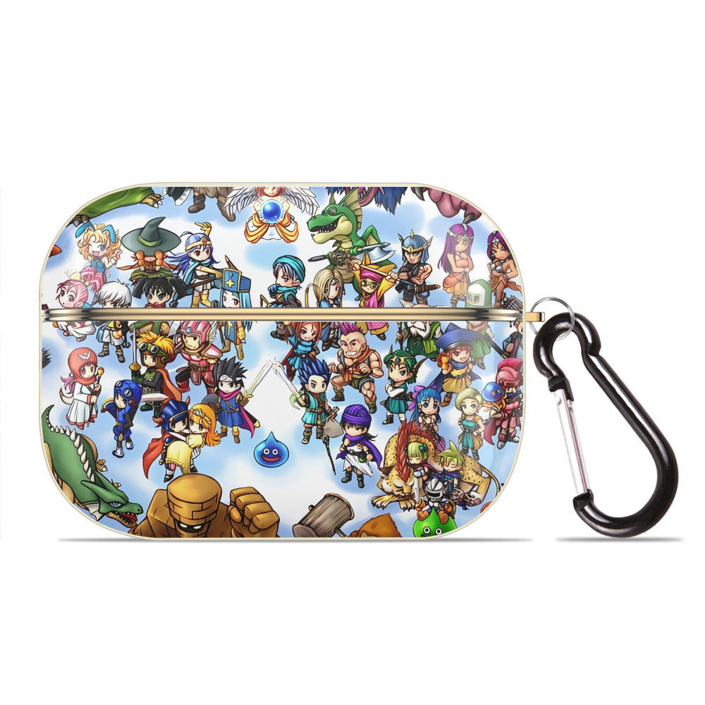（画像用） ドラゴンクエスト Doragon Kuesuto Dragon Quest 【AirPods Pro用】ハードシェル保護ケース｜耐衝撃・防指紋・カラビナ付き商品仕様