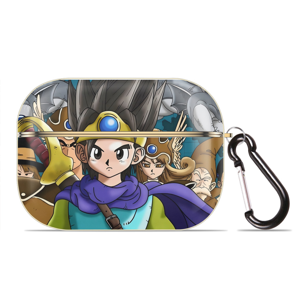 （画像用） ドラゴンクエスト Doragon Kuesuto Dragon Quest 【AirPods Pro用】ハードシェル保護ケース｜耐衝撃・防指紋・カラビナ付き商品仕様