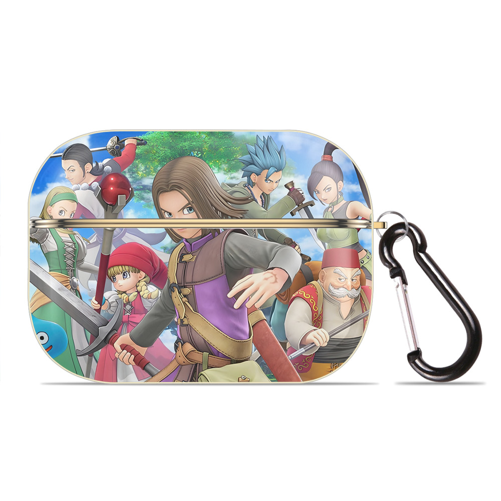 （画像用） ドラゴンクエスト Doragon Kuesuto Dragon Quest 【AirPods Pro用】ハードシェル保護ケース｜耐衝撃・防指紋・カラビナ付き商品仕様