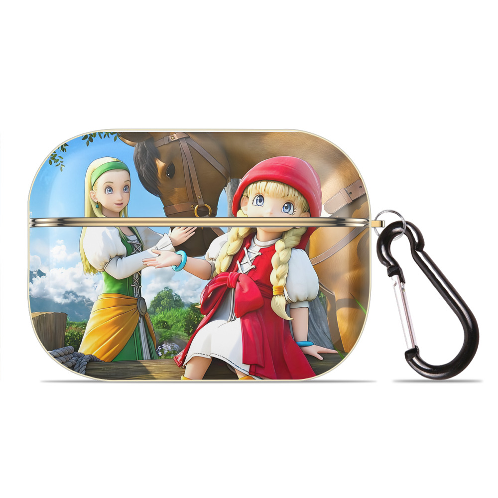 （画像用） ドラゴンクエスト Doragon Kuesuto Dragon Quest 【AirPods Pro用】ハードシェル保護ケース｜耐衝撃・防指紋・カラビナ付き商品仕様
