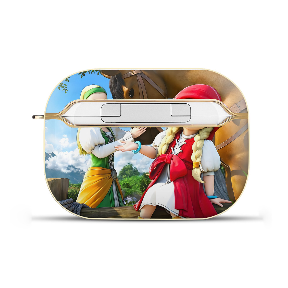 （画像用） ドラゴンクエスト Doragon Kuesuto Dragon Quest 【AirPods Pro用】ハードシェル保護ケース｜耐衝撃・防指紋・カラビナ付き商品仕様