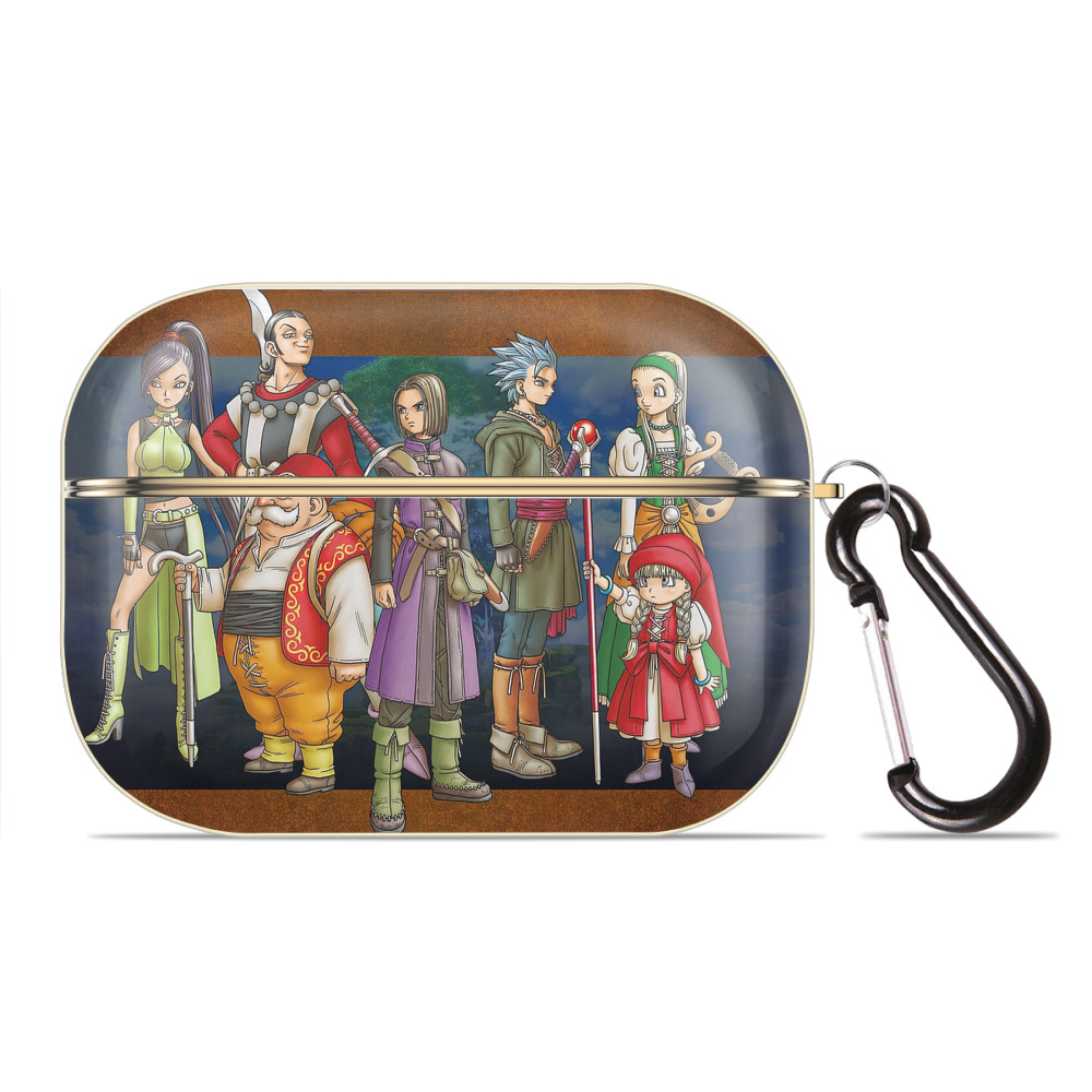 （画像用） ドラゴンクエスト Doragon Kuesuto Dragon Quest 【AirPods Pro用】ハードシェル保護ケース｜耐衝撃・防指紋・カラビナ付き商品仕様