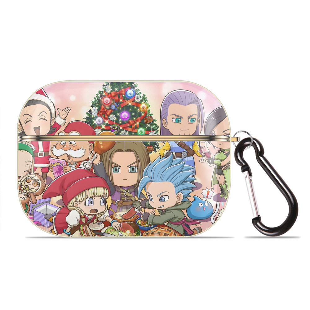 （画像用） ドラゴンクエスト Doragon Kuesuto Dragon Quest 【AirPods Pro用】ハードシェル保護ケース｜耐衝撃・防指紋・カラビナ付き商品仕様