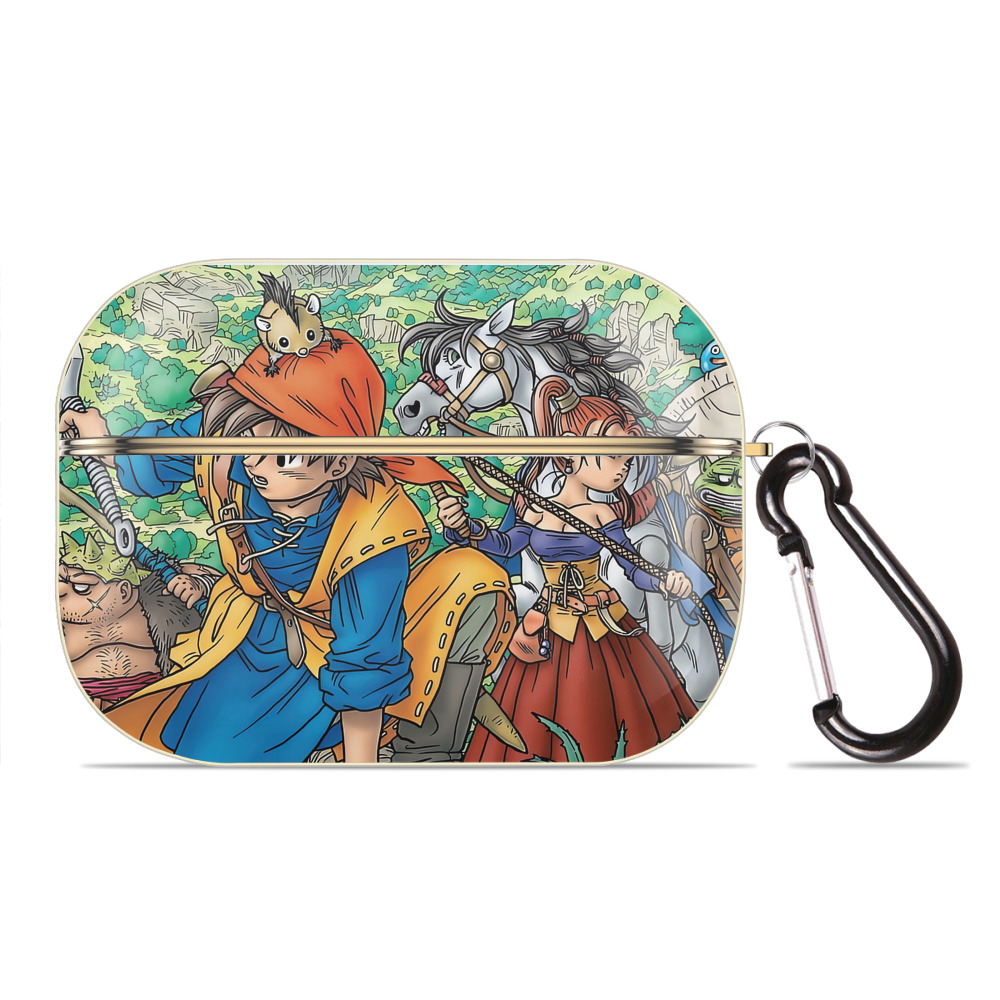 （画像用） ドラゴンクエスト Doragon Kuesuto Dragon Quest 【AirPods Pro用】ハードシェル保護ケース｜耐衝撃・防指紋・カラビナ付き商品仕様