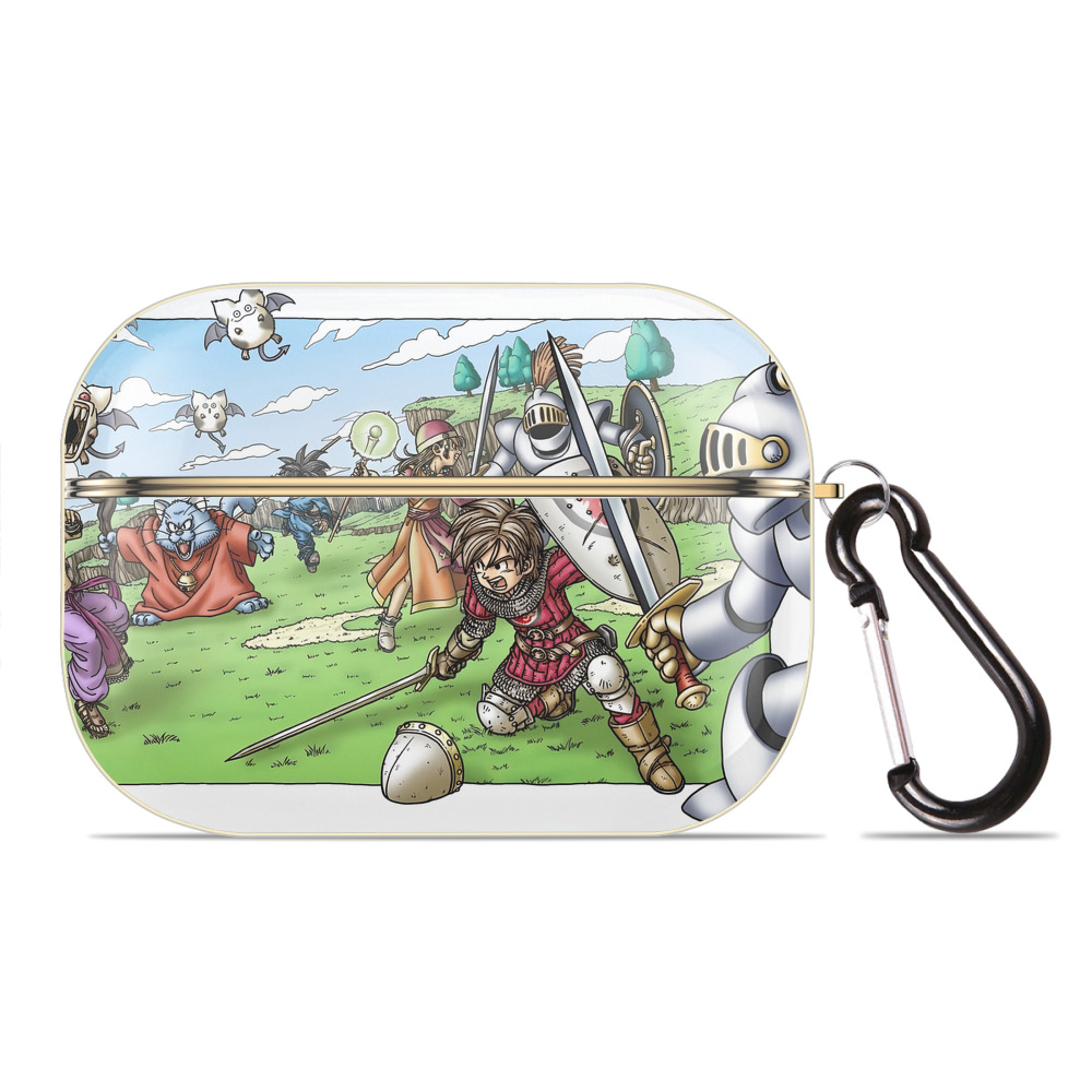 ドラゴンクエスト Doragon Kuesuto Dragon Quest 【AirPods Pro用】ハードシェル保護ケース｜耐衝撃・防指紋・カラビナ付き商品仕様