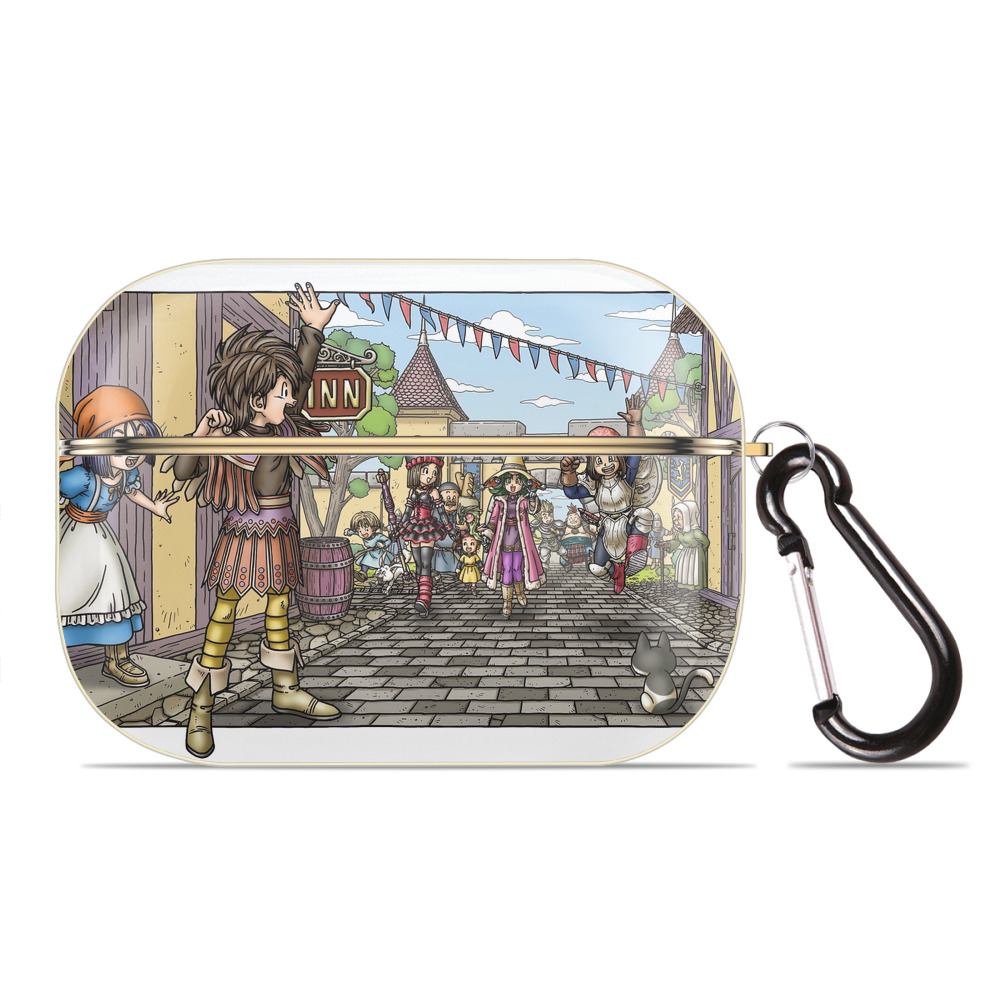 ドラゴンクエスト Doragon Kuesuto Dragon Quest 【AirPods Pro用】ハードシェル保護ケース｜耐衝撃・防指紋・カラビナ付き商品仕様