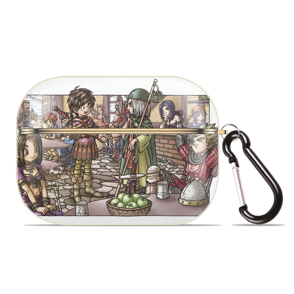 ドラゴンクエスト Doragon Kuesuto Dragon Quest 【AirPods Pro用】ハードシェル保護ケース｜耐衝撃・防指紋・カラビナ付き商品仕様