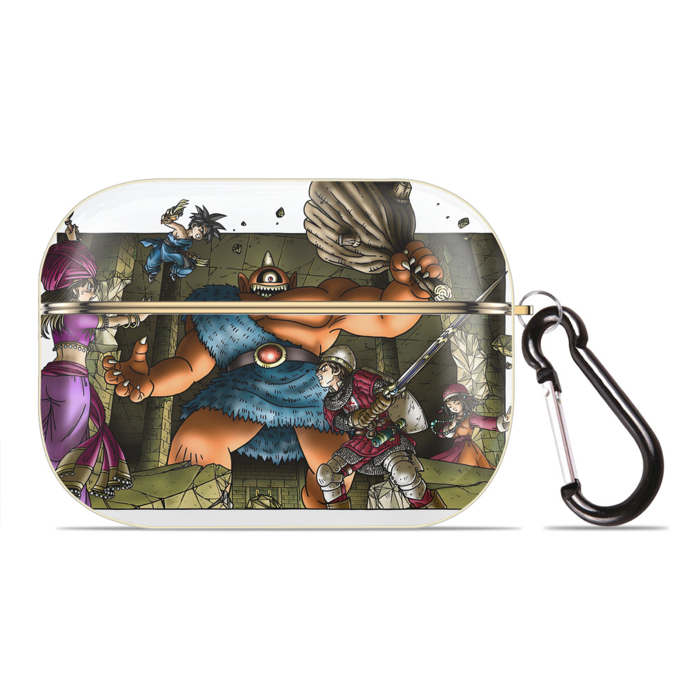 （画像用） ドラゴンクエスト Doragon Kuesuto Dragon Quest 【AirPods Pro用】ハードシェル保護ケース｜耐衝撃・防指紋・カラビナ付き商品仕様