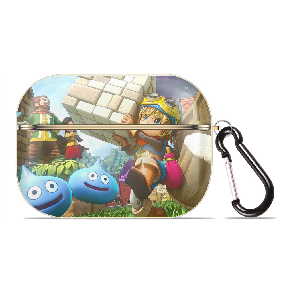（画像用） ドラゴンクエスト Doragon Kuesuto Dragon Quest 【AirPods Pro用】ハードシェル保護ケース｜耐衝撃・防指紋・カラビナ付き商品仕様