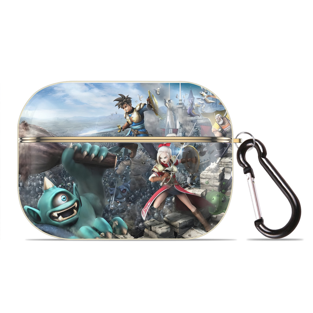 （画像用） ドラゴンクエスト Doragon Kuesuto Dragon Quest 【AirPods Pro用】ハードシェル保護ケース｜耐衝撃・防指紋・カラビナ付き商品仕様