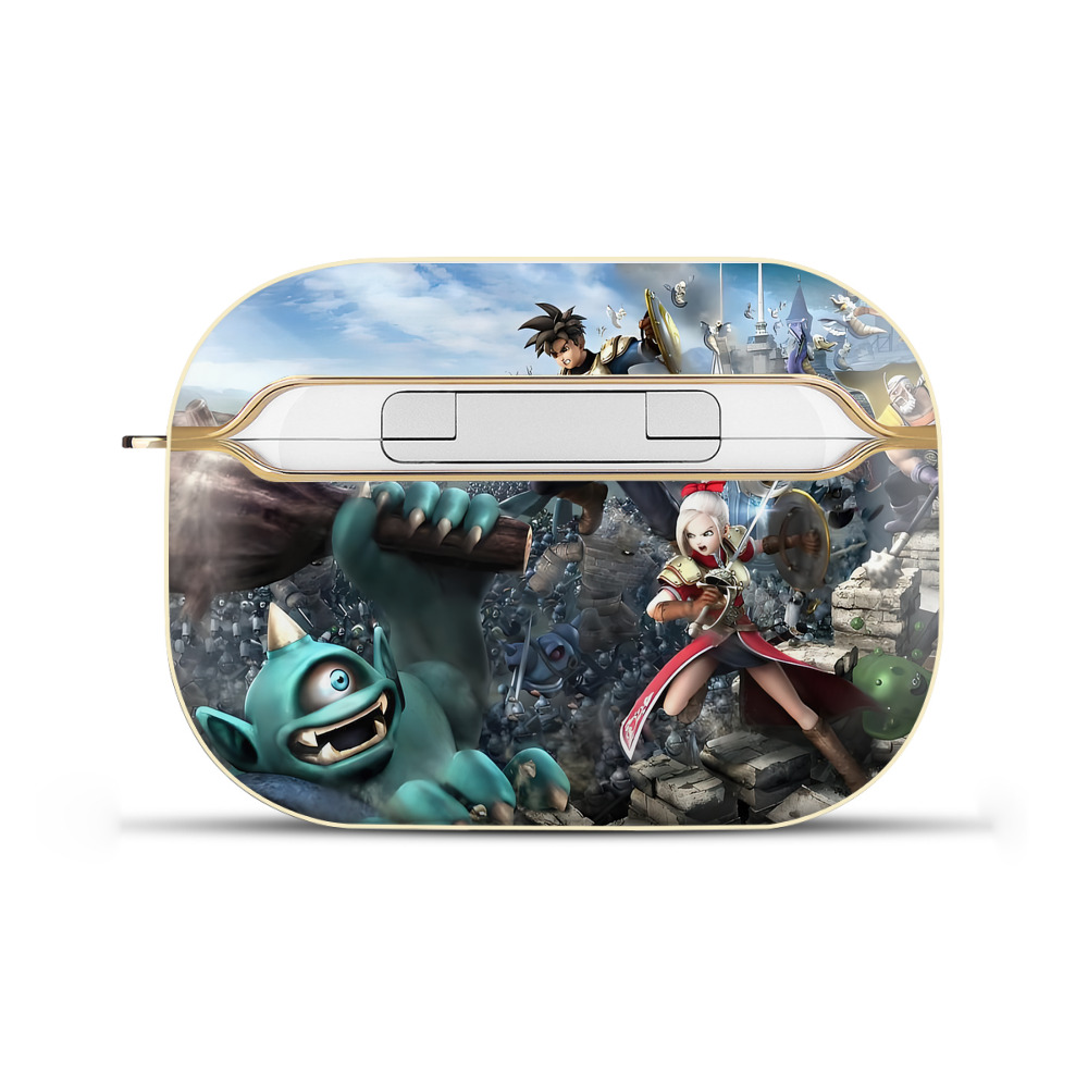 （画像用） ドラゴンクエスト Doragon Kuesuto Dragon Quest 【AirPods Pro用】ハードシェル保護ケース｜耐衝撃・防指紋・カラビナ付き商品仕様