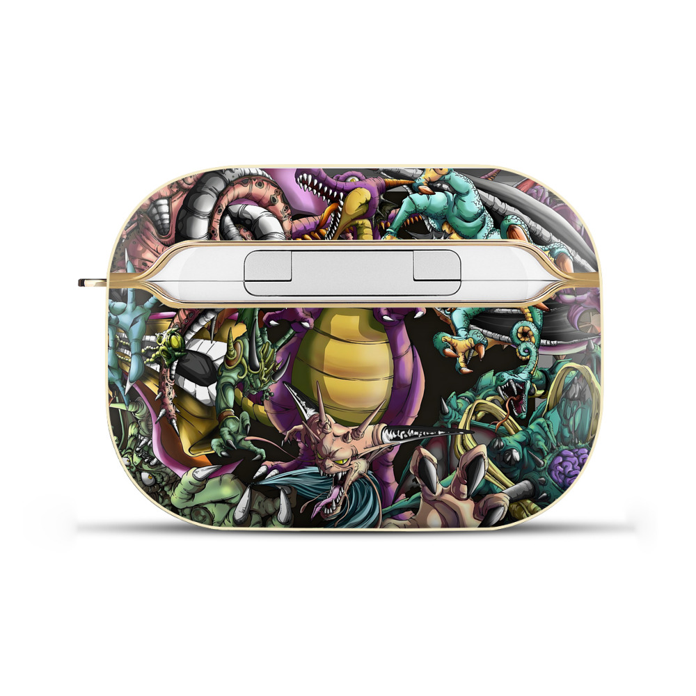 ドラゴンクエスト Doragon Kuesuto Dragon Quest 【AirPods Pro用】ハードシェル保護ケース｜耐衝撃・防指紋・カラビナ付き商品仕様