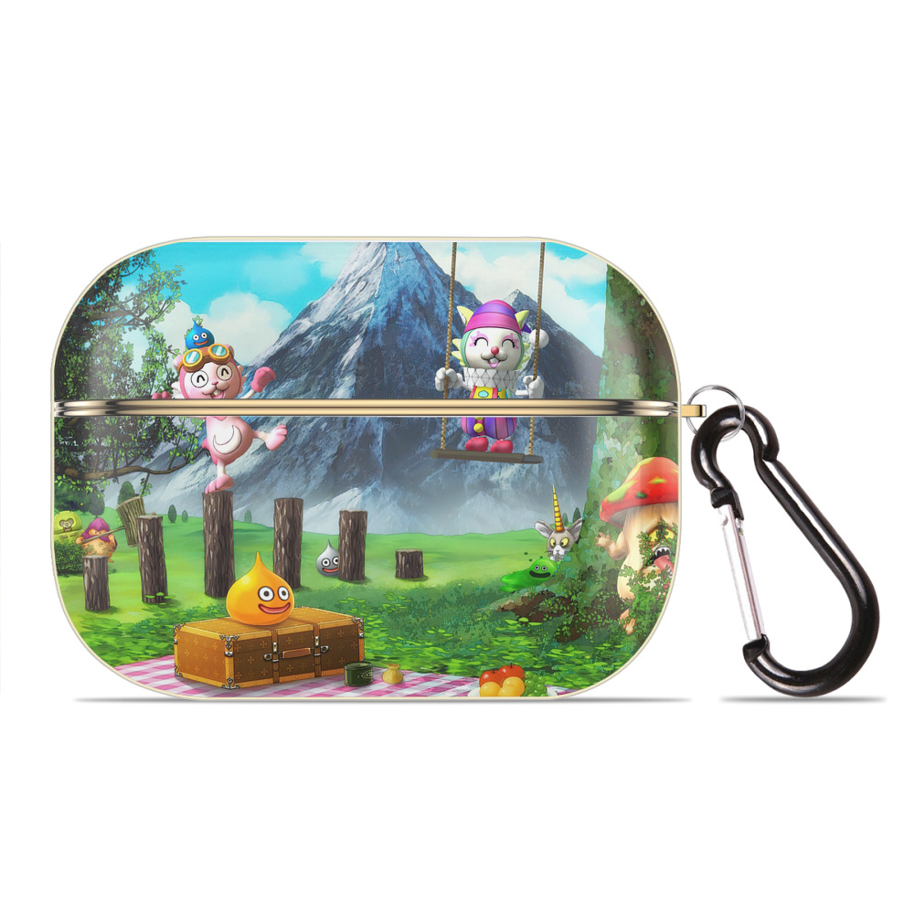 （画像用） ドラゴンクエスト Doragon Kuesuto Dragon Quest 【AirPods Pro用】ハードシェル保護ケース｜耐衝撃・防指紋・カラビナ付き商品仕様