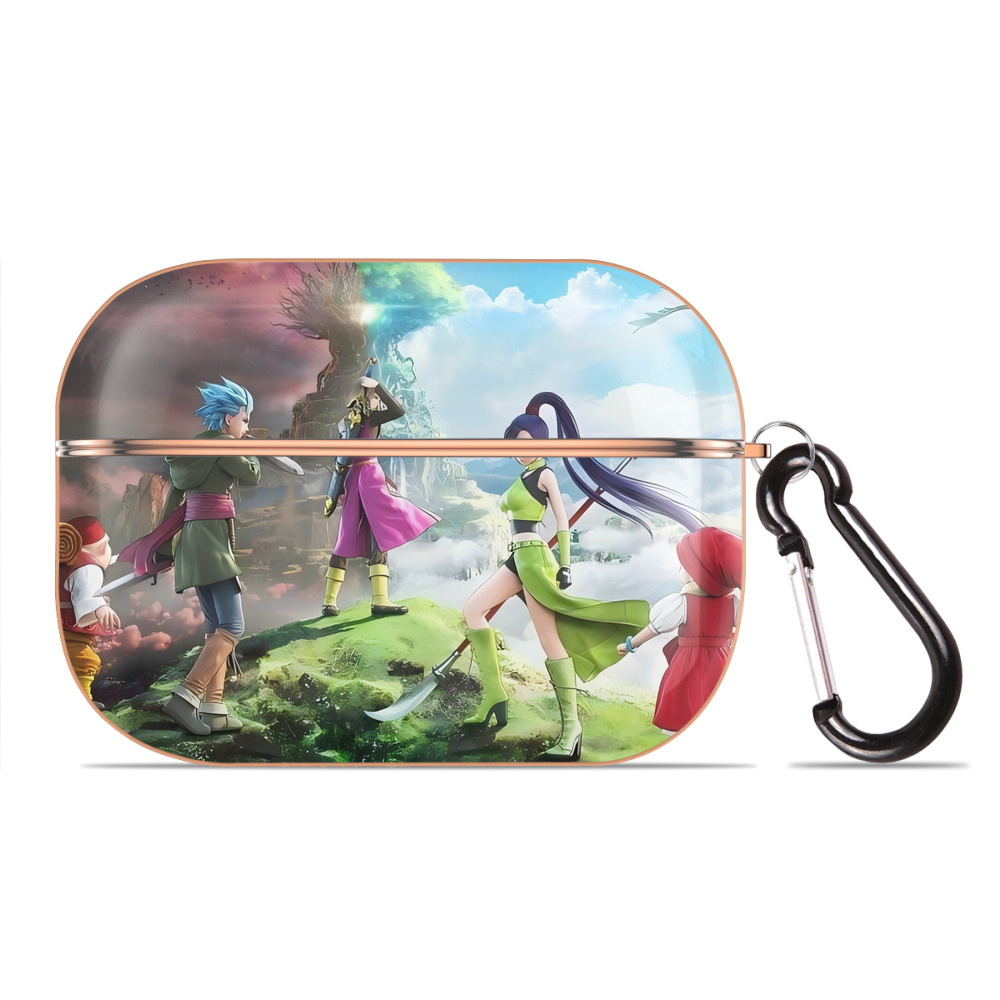 ドラゴンクエスト Doragon Kuesuto Dragon Quest 【AirPods Pro用】ハードシェル保護ケース｜耐衝撃・防指紋・カラビナ付き商品仕様