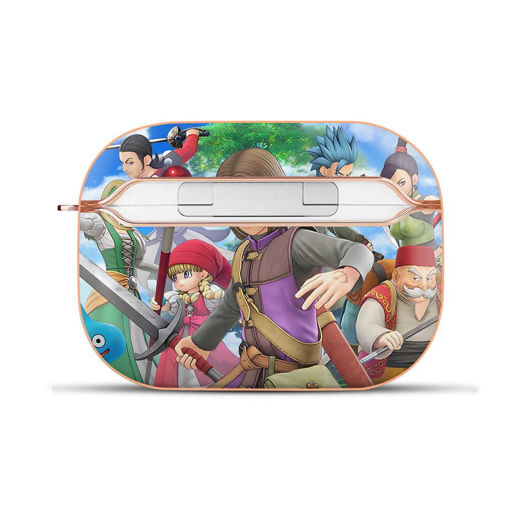 （画像用） ドラゴンクエスト Doragon Kuesuto Dragon Quest 【AirPods Pro用】ハードシェル保護ケース｜耐衝撃・防指紋・カラビナ付き商品仕様