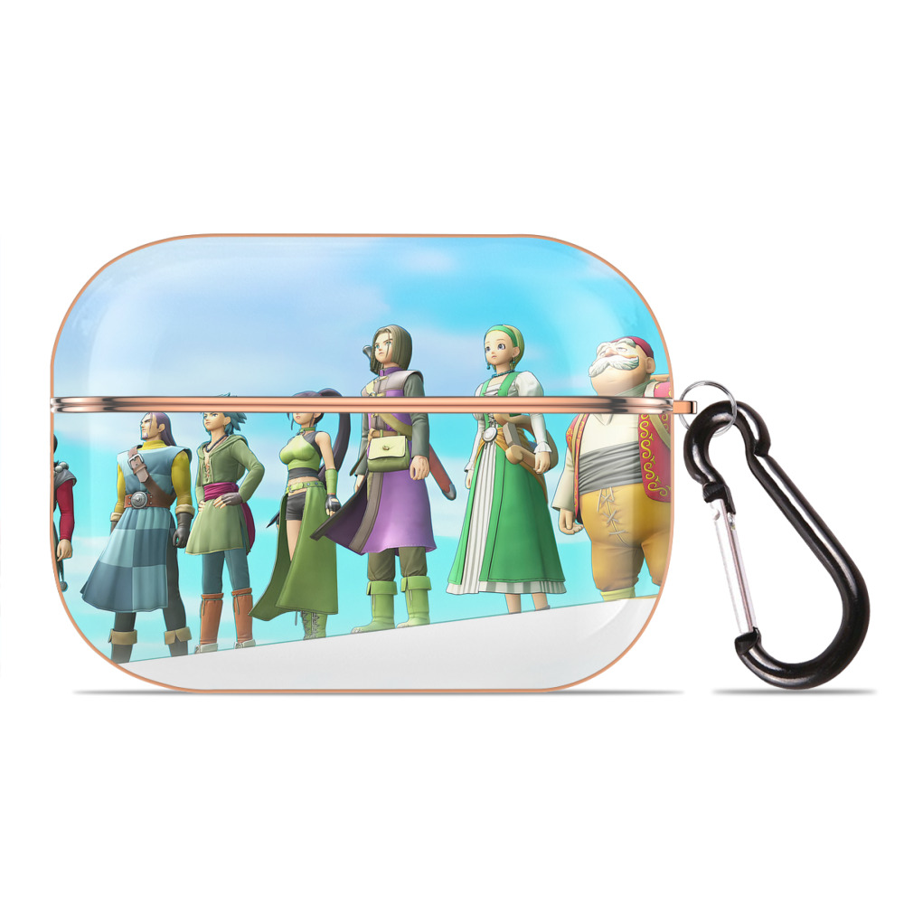 （画像用） ドラゴンクエスト Doragon Kuesuto Dragon Quest 【AirPods Pro用】ハードシェル保護ケース｜耐衝撃・防指紋・カラビナ付き商品仕様