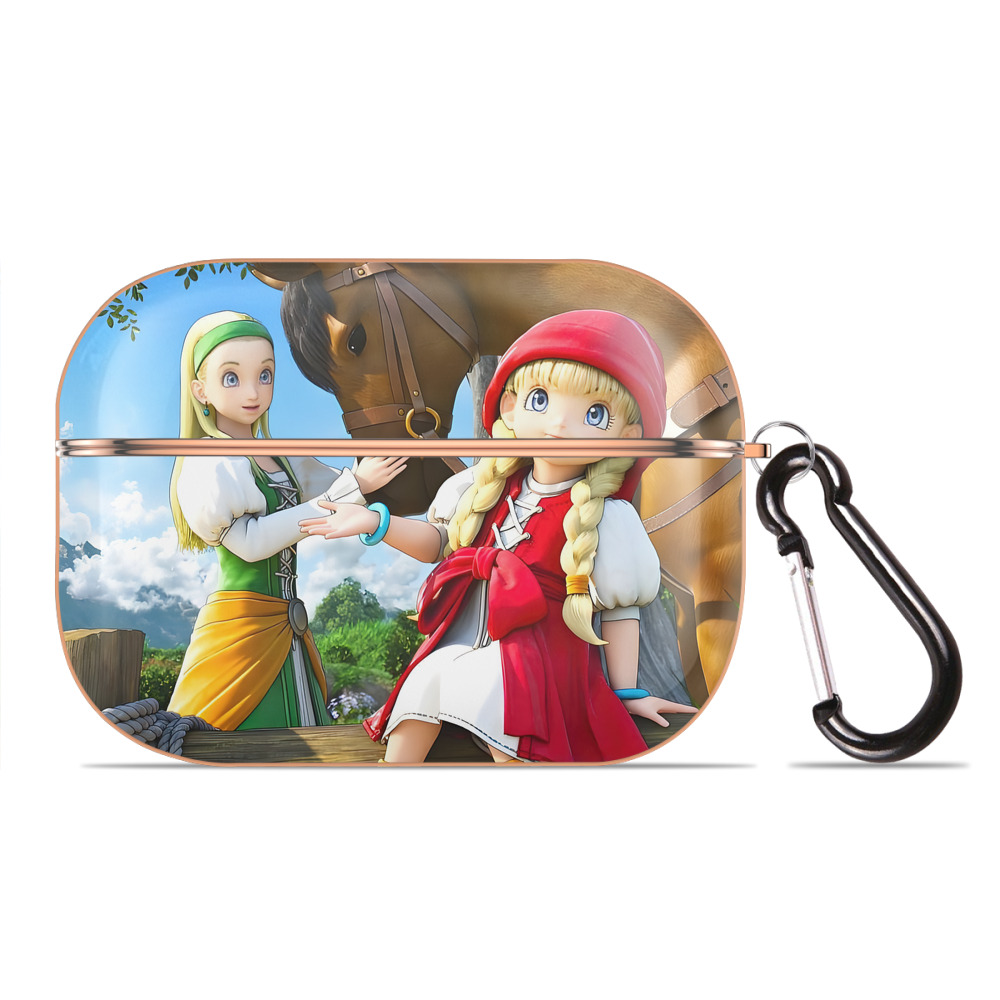 ドラゴンクエスト Doragon Kuesuto Dragon Quest 【AirPods Pro用】ハードシェル保護ケース｜耐衝撃・防指紋・カラビナ付き商品仕様