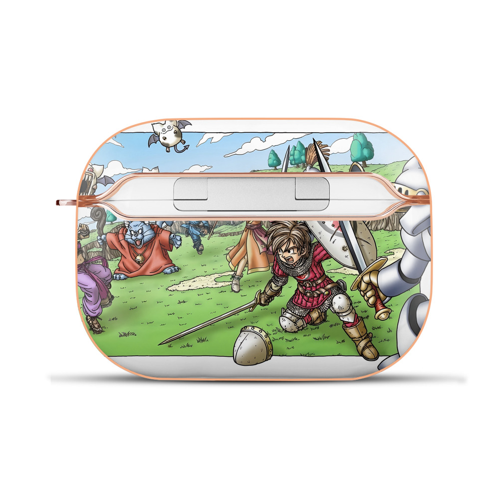 （画像用） ドラゴンクエスト Doragon Kuesuto Dragon Quest 【AirPods Pro用】ハードシェル保護ケース｜耐衝撃・防指紋・カラビナ付き商品仕様