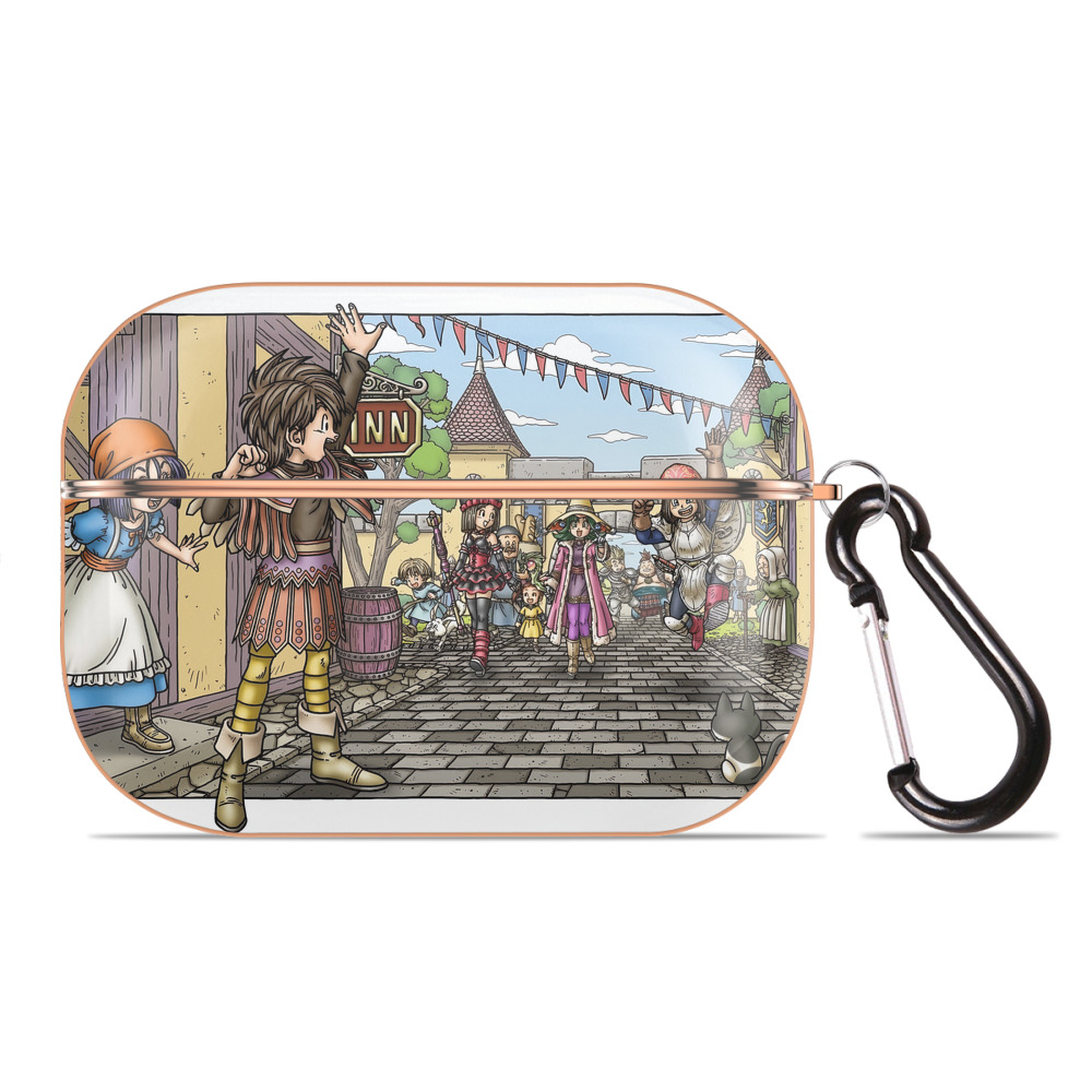 ドラゴンクエスト Doragon Kuesuto Dragon Quest 【AirPods Pro用】ハードシェル保護ケース｜耐衝撃・防指紋・カラビナ付き商品仕様