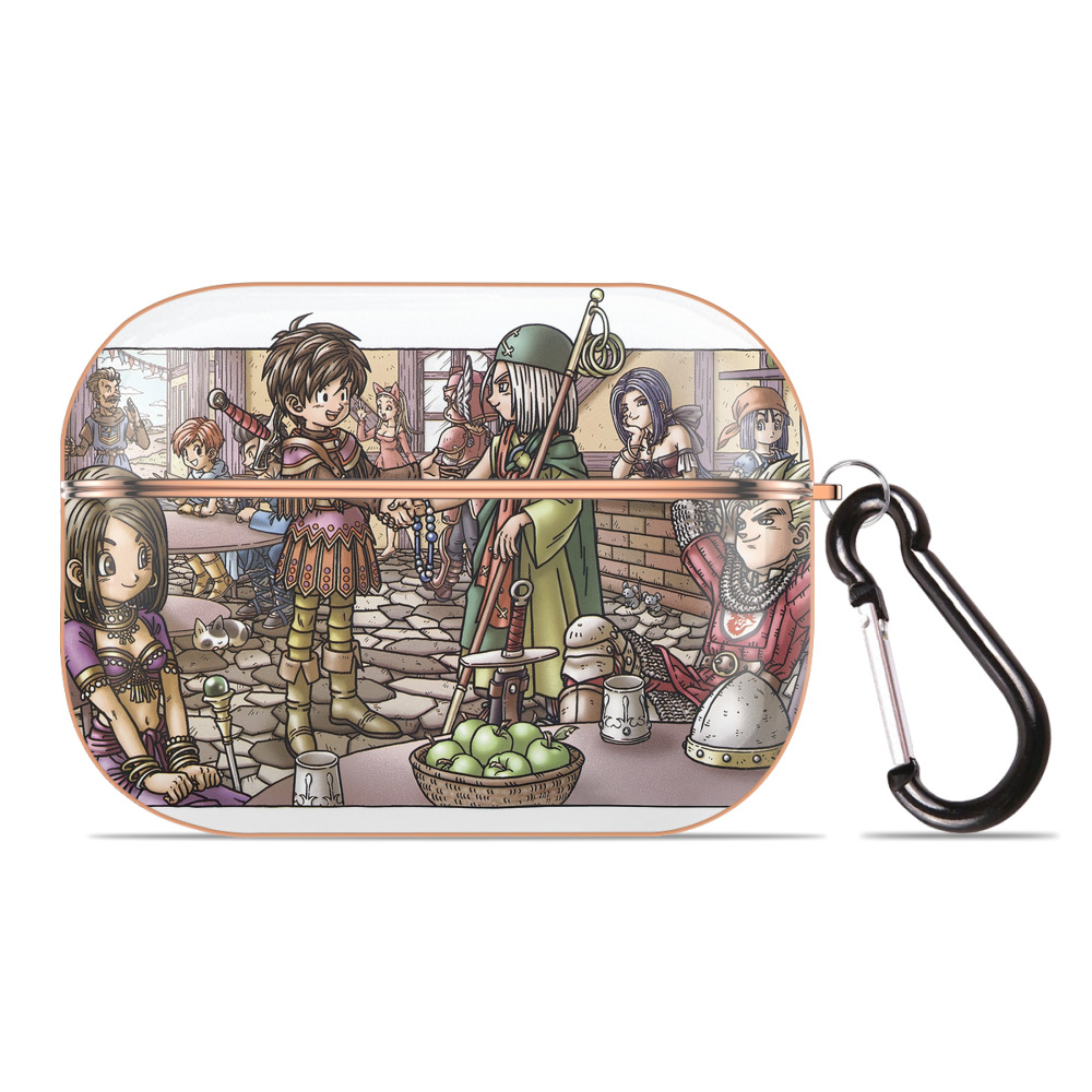 （画像用） ドラゴンクエスト Doragon Kuesuto Dragon Quest 【AirPods Pro用】ハードシェル保護ケース｜耐衝撃・防指紋・カラビナ付き商品仕様