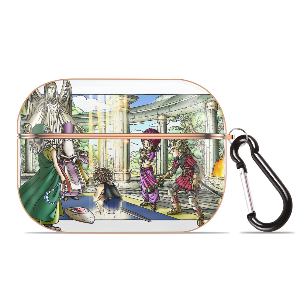 （画像用） ドラゴンクエスト Doragon Kuesuto Dragon Quest 【AirPods Pro用】ハードシェル保護ケース｜耐衝撃・防指紋・カラビナ付き商品仕様